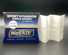 NipEaze Sport Fashion Full Size Nipple Covers- Value Pack - 50pairs 1.25inch