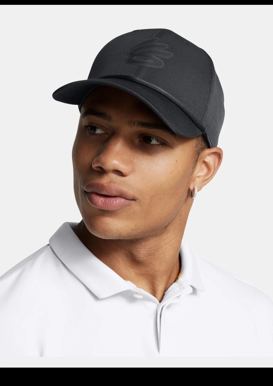 Under Armour x Curry Men's Snapback Baseball Cap Hat Black Adjustable New