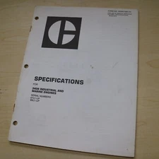 CAT 3408 Diesel INDUSTRIAL MARINE Engine SPECIFICATIONS Manual service repair