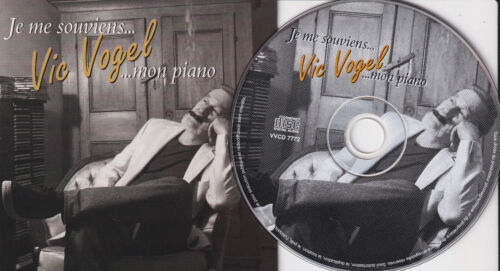 VIC VOGEL Je Me Souviens... Mon Piano (CD 1999) 12 chansons Québec Jazz Couverture Chansons - Photo 1/2