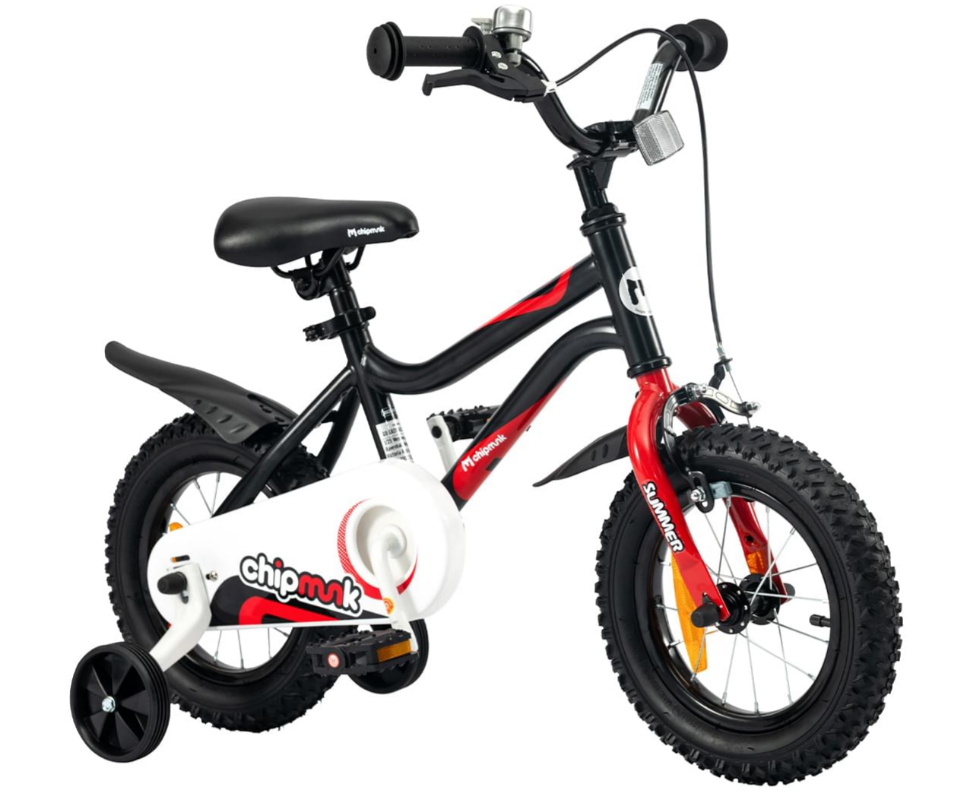 Kids 30cm Bike with Removable Training Wheels Padded Ride On Pedal