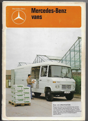 Mercedes-Benz Transporter Vans 1978-79 UK Market Brochure L407D