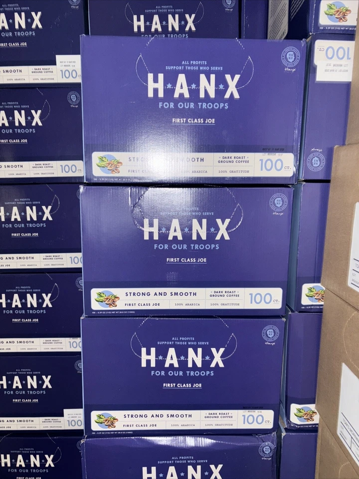 First Class Joe Coffee Pods (100Ct) Hanx For Our Troops Dark Roast Ground Coffee - Image 4 of 4