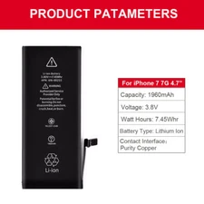 OEM 1960mAh Li-ion Replacement Internal Battery Cell for iPhone 7 Apple