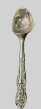 Beautiful Silvertone Ice Cream Scoop  Watermelon Spoon 8"