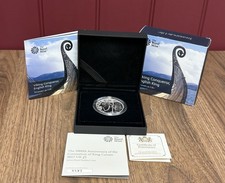 2017 1000th Anniversary Of Coronation Of King Canute Piedfort £5 Coin Box & COA