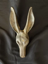 Vintage Boot Jack Donkey Metal Patina Collector Mule Rustic Farm Country