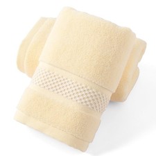 2 PCS Beige Hand Towels 13x29 Inch 100 Cotton Quick Dry Super Soft Bath