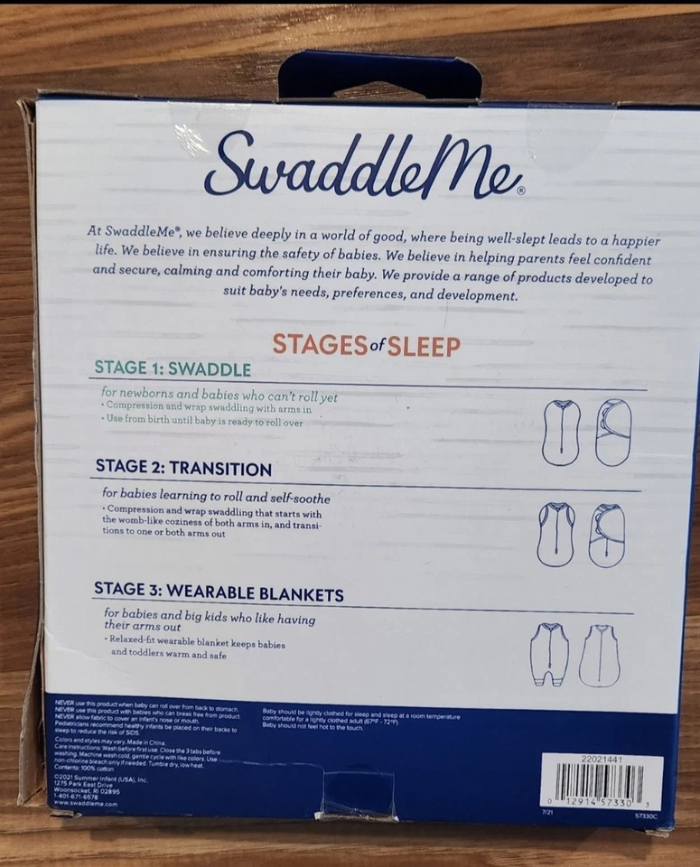 New 3 Pack SwaddleMe Swaddles Baby Girl,Stage 1, S/M, 0-3 Months, 7-14 lbs, Pink - Image 2 of 3