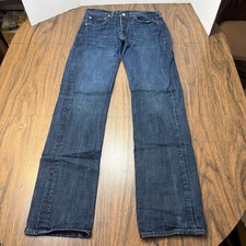 Levi's 501 Men's Original Fit Jeans 31x33 Dark Wash Straight Leg Button Fly