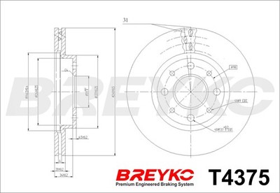 Für VASCO BREYKO T4375 DISCS