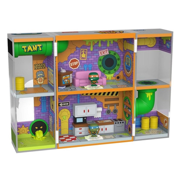Bitty Box Expositor con 2 Figuras de vinilo Sewer Lair. Funko Funko
