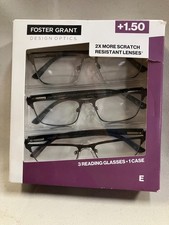 Design Optics by Foster Grant Reading Glasses 3 Pk 1.50 1908251 E