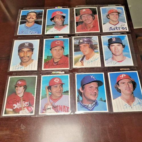 1980-81 Topps 5x7 Pictures Autographed-Including-Palmer-Rose-Brett-Seaver-Bench