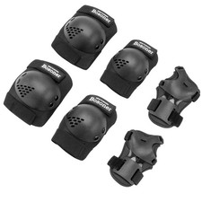 BOSONER Kids/Youth Knee Pad Elbow Pads for Roller Small 3-7 years , Black