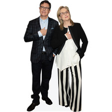 Stephen Colbert And Meryl Streep (Duo 1) Mini Celebrity Cutout