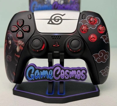 GAME COSMOS Anime Manga - Red Clouds - RGB LED - Custom Wireless Controller for PS5 Or PC