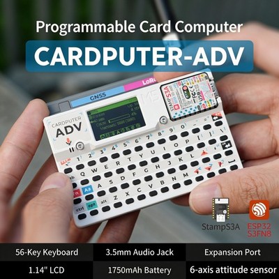 M5Stack Cardputer-ADV Programmable Handheld Card Computer ESP32-S3FN8 StampS3A 5