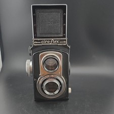 Ciro-flex Alphax Vintage Twin Lens Reflex TLR Camera Black 120mm Made in USA
