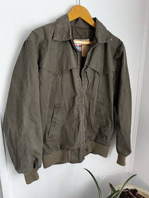 Walls Mountain Green Bomber Jacket Full Zip Pockets