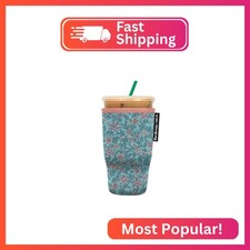 Sok It JavaSok Iced Coffee  Cold Soda Insulated Neoprene Cup Sleeve Reyn Spoon