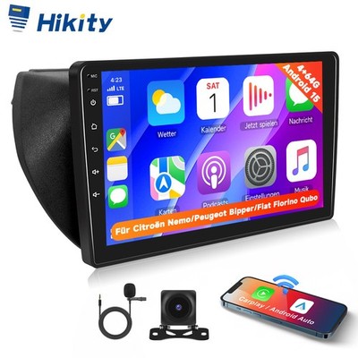4+64 Kam Für Fiat Fiorino Qubo Citroen Nemo Carplay Android15 Autoradio GPS Navi