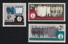 Malta Human Rights Year 3v 1968 MNH SG#399-401 Sc#381-383
