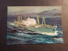 Cargo Ship WLADYSLAW BRONIEWSKI, Polish Ocean Lines Naval Cover Unused Postcard
