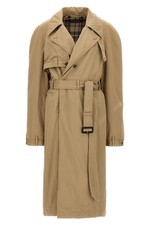BALENCIAGA Deconstructed Beige Oversized Long Trench Coat New  Authentic