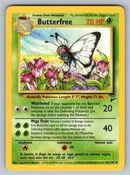 Butterfree 34/130 Base Set 2 Uncommon