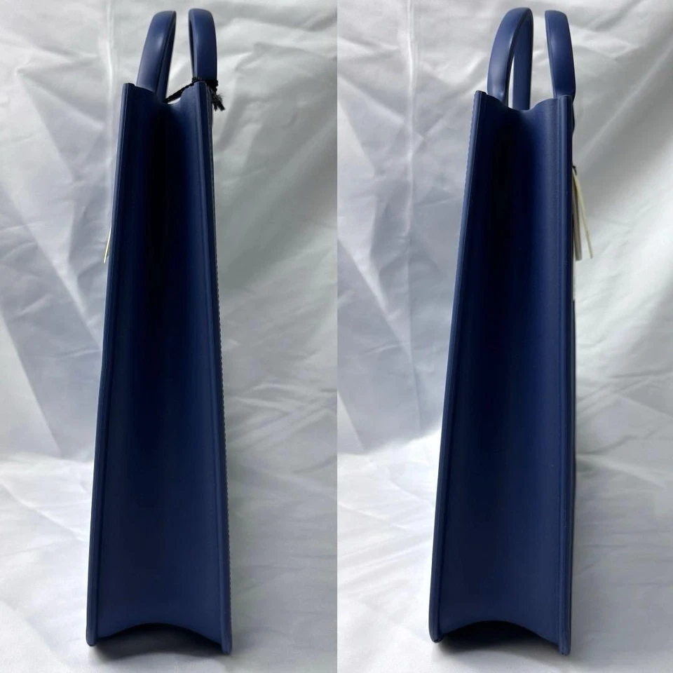 古驰 679365 托特包 橡胶 GG Supreme 带防尘袋 蓝色 全新 日本橡胶 — 第 3/4 张图片