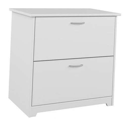 Cabot 2 Drawer Lateral File Cabinet in White, Home Office Chest for Letter, - Picture 1 of 6