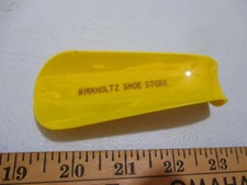 Vintage Birkholtz Yellow Plastic Shoe Store Shoe Horn