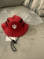 Adidas Indiana Hoosiers Crimson Performance Victory Bucket Hat Size M/L NWT