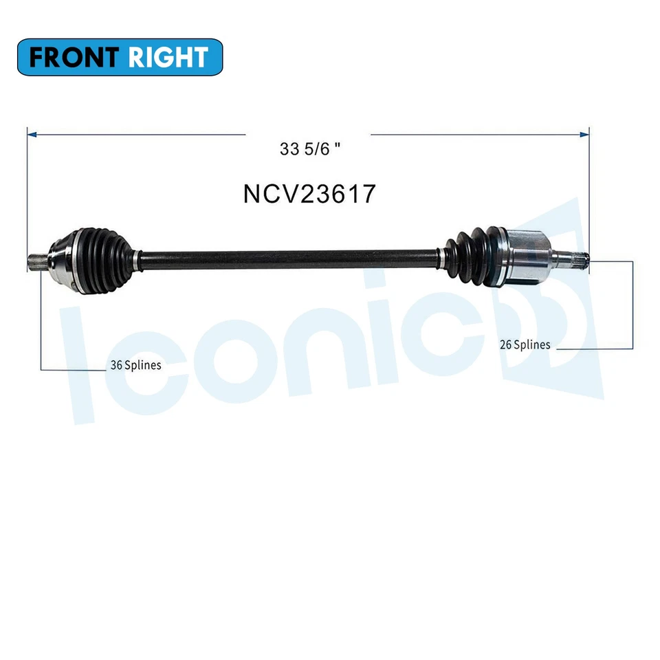 Conjunto de eje CV delantero derecho para Audi TT Base Sport 2003 2004 2005 2006 1,8 L tracción delantera Foto 2 de 4