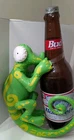 Vtg BUDWEISER Inflatable Beer Bottle Lizard Promo Bar Blow Up Advertising