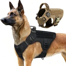 Tactical Dog Harness & Leash Set | Military Vest for German Shepherd, All Breeds