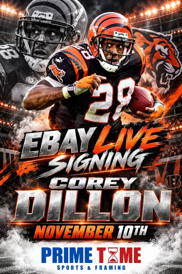 Live Signing With Corey Dillion!