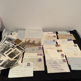 Vintage Job Lot House Clearance Letters Stamps Cards Photos