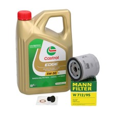 4L CASTROL EDGE 5W-30 LL + MANN Ölfilter für AUDI SEAT SKODA VW 1.0-1.5 TFSI