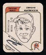 CHRISTY MATHEWSON -Pesque Hueso Mexican Beer ARTIST SIGNED- 