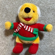 Disney Winnie The Pooh Christmas Plush Beanbag Earmuffs Scarf 1997