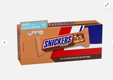 Full Box 24x Packs Snickers Pecan Milk Chocolate Covered Candy Bars | 1.41oz