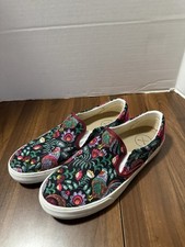 NEW Inkkas Rooster Slip On Slides Canvas Shoes W 9.5 M 7.5 USA EUR 40.5