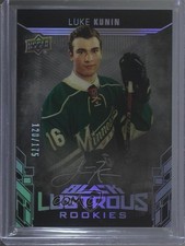 2017-18 SPx UD Black Lustrous Rookies Auto 120/175 Luke Kunin #LR-LK Auto b0v
