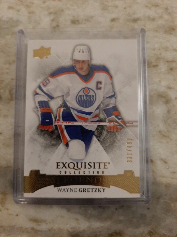 WAYNE GRETZKY 2015-16 Upper Deck Exquisite Collection #/499 Edmonton Oilers