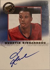 Quentin Richardson DePaul Basketball Autograph Press Pass Rookie Card 2002 NBA. rookie card picture