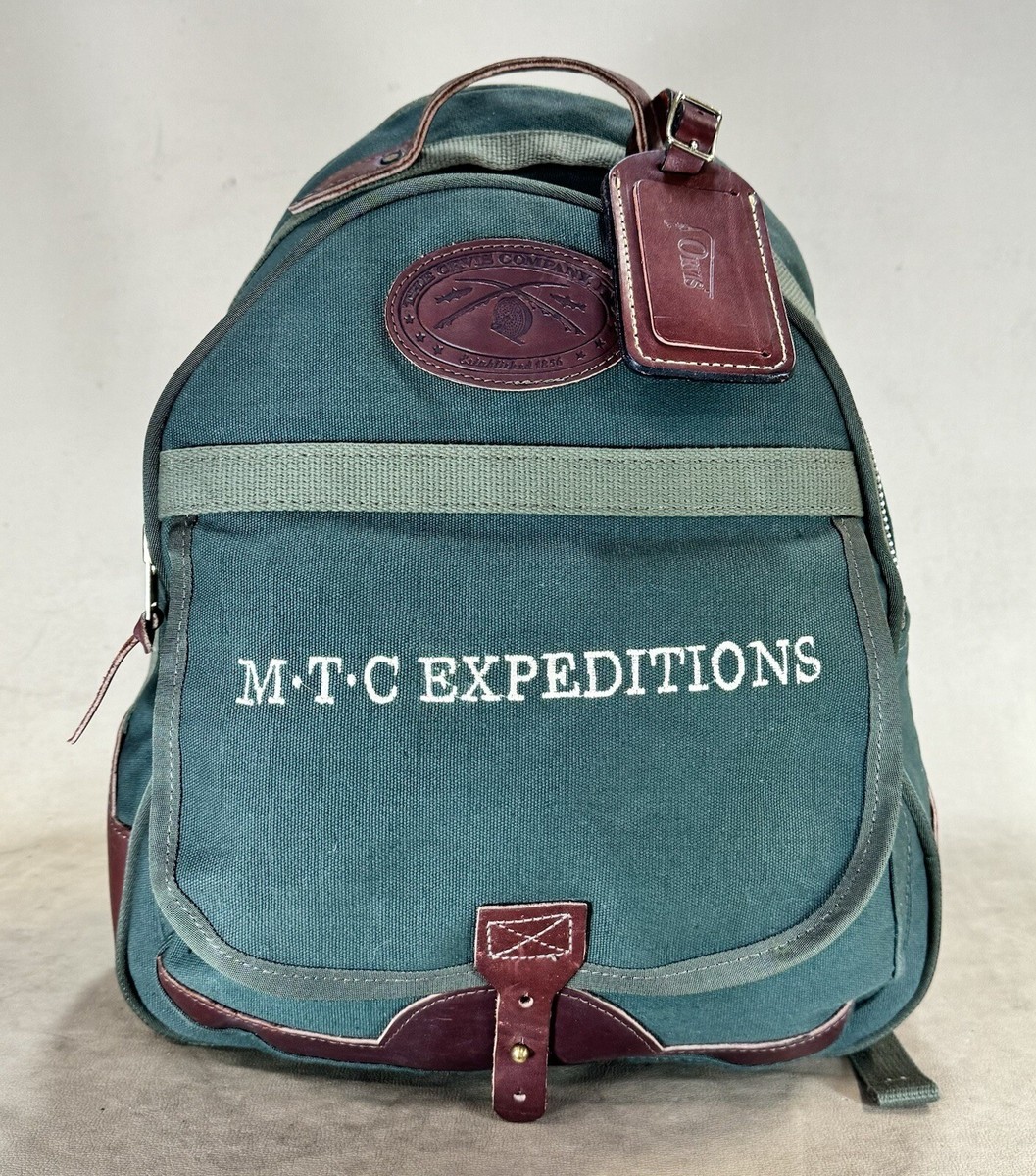 Vintage Orvis Battenkill Canvas Leather 16” Backpack | eBay