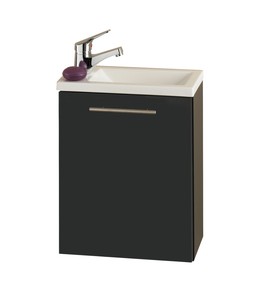 Gaste Wc Waschbecken Mit Unterschrank Waschtisch Handwaschplatz 40 Cm Anthrazit Ebay