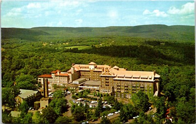 Poconos Buck Hill Falls Inn Birds Eye Pennsylvania Postcard E22